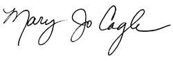 Mary Jo Cagle Signature