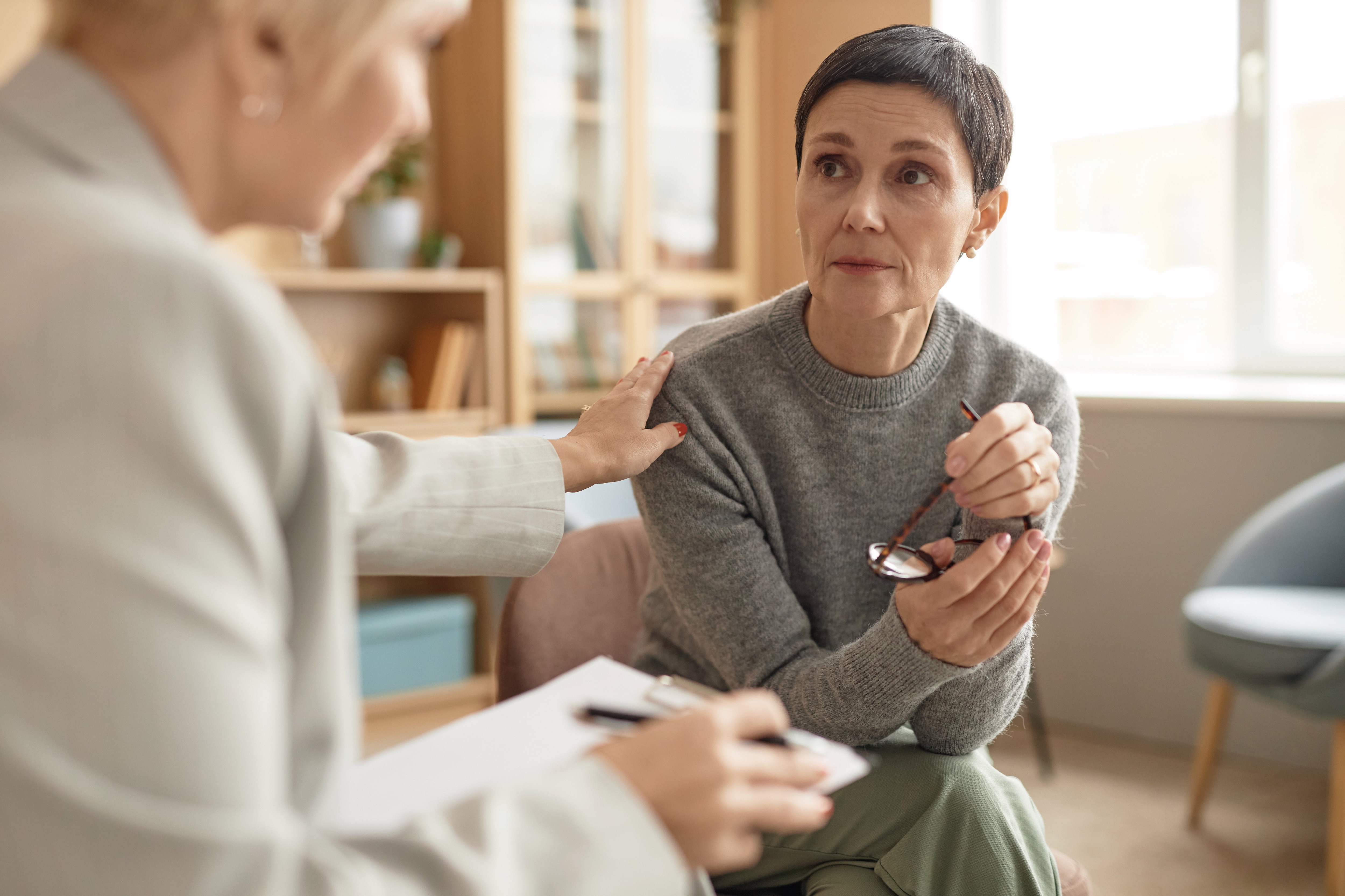 Woman in counseling session