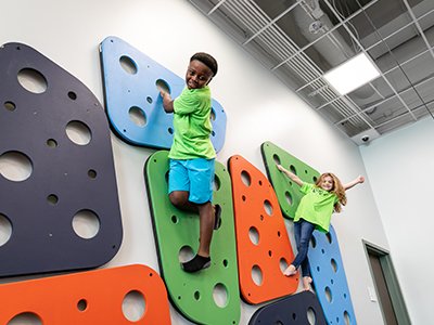 Climbing at Cone Health Play